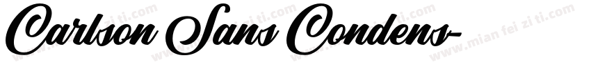 Carlson Sans Condens字体转换